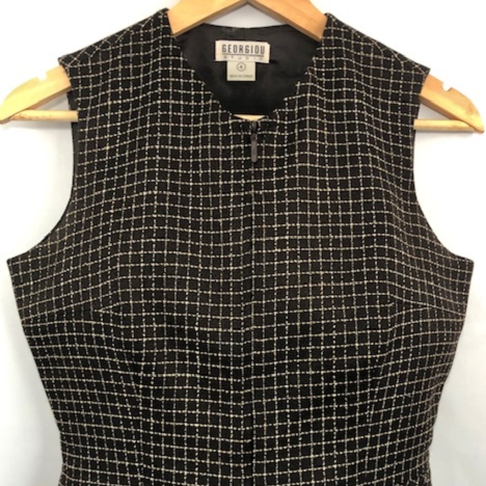 Georgiou Studio Vintage Womens Size 4 Vest Brown